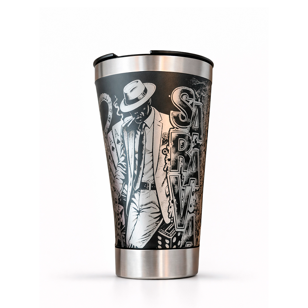 Copo Térmico 473ml Personalizado a Laser - Zé Pelintra